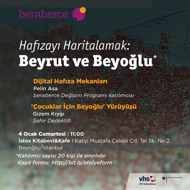 “Hafızayı Haritalamak: Beyrut ve Beyoğlu” Atölyesi