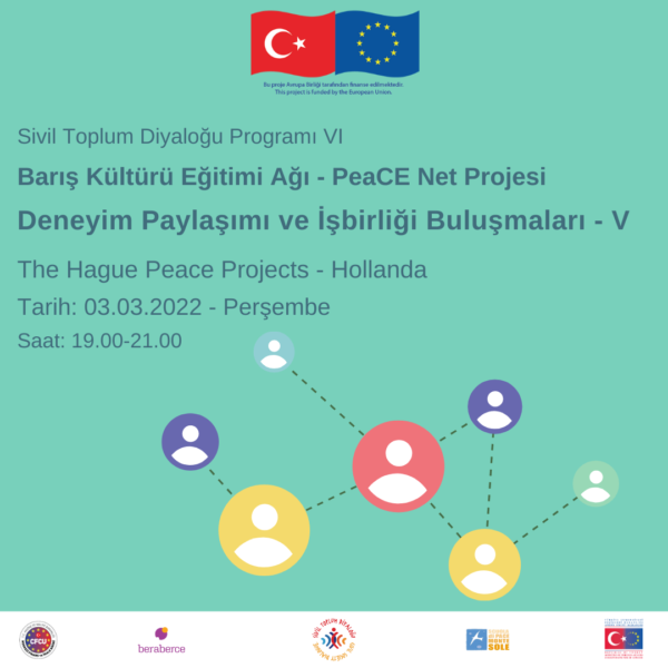 Barış Kültürü Eğitimi Ağı  Deneyim Paylaşımı ve İşbirliği Buluşmaları - V The Hague Peace Projects / Hollanda